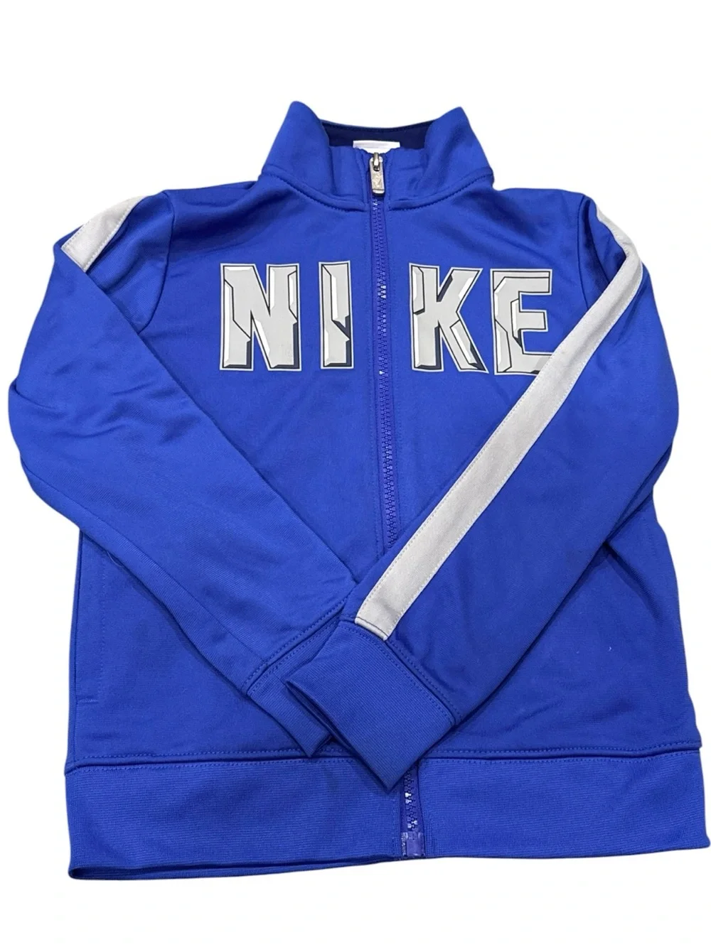 Boys Nike Sportswear Track Jacket Jogger Pants Set Royal Blue Navy White Size 6 - Picture 2 of 7